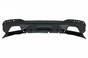Difuzor Bara Spate compatibil cu BMW Seria 5 G30 G31 2017-> M Performance Design Negru Lucios - Img 4