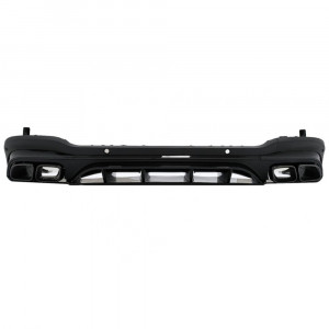 Difuzor Bara Spate compatibil cu Mercedes GLC X253 SUV 2020-> GLC63 Evacuari Negre Night Package Design