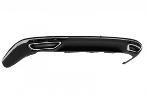 Difuzor Bara Spate compatibil cu VW Passat B8 3G 2015-2019 R Line Dubla Evacuare - Img 3