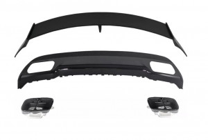 Difuzor Bara Spate cu Eleron Portbagaj compatibil cu Mercedes W176 A-Class 2012-> Sport Look