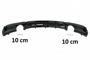 Difuzor Bara Spate cu Evacuare Dubla compatibil cu BMW 3 Series F30 F31 2011-2019 M Performance Design Piano Black - Img 3