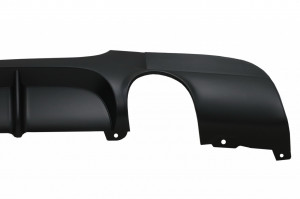 Difuzor Bara Spate Cu Evacuare Dubla Simpla compatibil cu BMW Seria 3 E90 E91 2004-2012 M Performance Design - Img 2