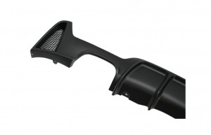Difuzor Bara Spate cu o Evacuare Dubla compatibil cu BMW Seria 4 F32 F33 F36 2013-2019 Negru Mat - Img 3