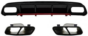 Difuzor Bara Spate cu Ornamente compatibil cu Mercedes W176 A-Class 2012-2018 A45 Facelift Design