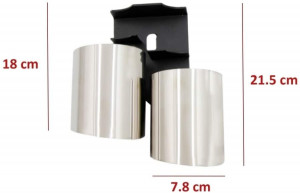 Difuzor Bara Spate cu Ornamente Evacuare compatibil cu AUDI A4 B8 Facelift 2012-2015 Sedan Avant S4 Design - Img 7
