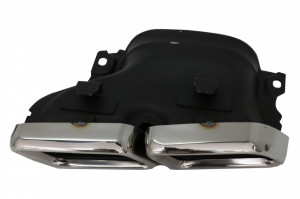 Difuzor Bara Spate cu Ornamente Evacuare compatibil cu Mercedes GLE W166 SUV Sport Line 2015-2018 - Img 8
