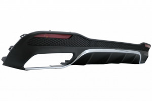 Difuzor Bara Spate cu Ornamente Evacuare compatibil cu Mercedes GLE Class W166 SUV Facelift 2015-2019 GLE63 Design - Img 3