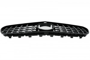 Difuzor Bara Spate cu Ornamente evacuare Negre si Grila Centrala compatibil cu Mercedes S-Class C217 Coupe 2018-2020 S63 Facelift Design - Img 6
