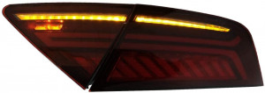Difuzor Bara Spate cu Ornamente Evacuare si Stopuri LED compatibil cu AUDI A7 4G 2010-2014 RS7 Design - Img 7