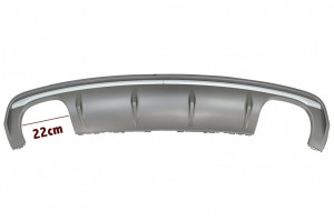 Difuzor Bara Spate cu Ornamente toba compatibil cu Audi A3 8V Sedan 2012-2015 S3 Design pentru Bara spate standard - Img 4