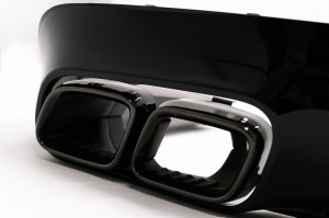 Difuzor Bara Spate cu Ornamente Toba Negre compatibil cu Mercedes CLS-Class C257 Sport Line 2018-> CLS63 Design - Img 4