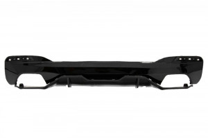 Difuzor Bara Spate cu Ornamente Tobe compatibil cu BMW Seria 5 G30 G31 2017-> M Performance Design Negru - Img 2