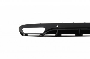 Difuzor Bara Spate cu Ornamente tobe compatibil cu Mercedes C-Class C205 A205 Coupe Cabriolet 2014-2019 C63 Edition 1 Design Negru - Img 3