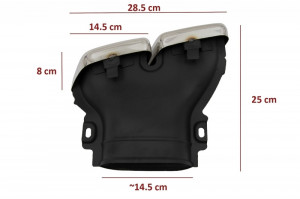 Difuzor Bara Spate cu Ornamente tobe Crom compatibil cu Mercedes E-Class W213 2016-2019 E63 Design - Img 4