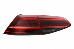Difuzor Bara Spate cu Stopuri Full LED compatibil cu VW Golf 7.5 VII Facelift 2017-2019 R Look - Img 7