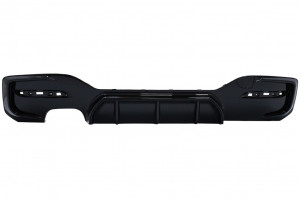 Difuzor Bara Spate Evacuare Dubla Negru Lucios compatibil cu BMW Seria 1 F20 F21 LCI 2015-2019