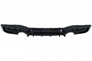 Difuzor Bara Spate Evacuare Dubla Negru Lucios compatibil cu BMW Seria 1 F20 F21 LCI 2015-2019 Competition Design - Img 5