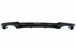 Difuzor Bara Spate Negru Lucios compatibil cu Audi A3 8V Facelift (2016-2019) Sedan Cabrio RS3 Design doar pentru bara S-Line