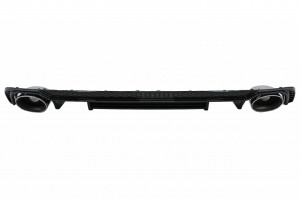 Difuzor Bara Spate Ornamente evacuare crom compatibil cu Audi A4 B9 8W Sedan Avant 2016-2018 pentru Bara S Line - Img 2