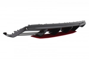 Difuzor Bara Spate & Ornamente Negru cu Prelungiri Extensii si Eleron Portbagaj compatibil cu MERCEDES W176 A-Class 2012-2018 A45 Facelift Design - Img 6
