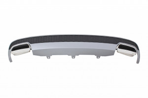 Difuzor Bara Spate si Ornamente Evacuare compatibil cu AUDI A6 4G 2011-2014 Facelift Look