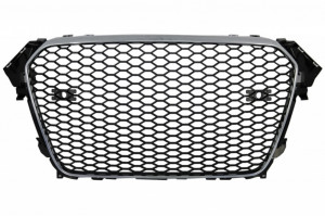 Difuzor Bara Spate si Ornamente Evacuare Grila Centrala compatibil cu AUDI A4 B8 Facelift 2012-2015 Sedan Limo Avant RS4 Design - Img 2