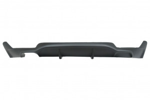 Difuzor Bara Spate si Ornamente Tobe Negru Lucios compatibil cu BMW Seria 4 F32 Coupe F33 Cabrio F36 Gran Coupe 2013-> M Design - Img 2