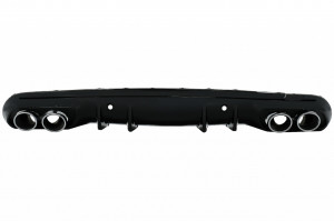 Difuzor cu ornamente evacuare compatibil cu Mercedes C-Class W205 S205 2014-2020 C43 Design pentru bara Sport Line
