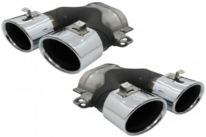 Difuzor cu ornamente evacuare si Eleron Portbagaj compatibil cu Mercedes C-Class W205 S205 AMG Sport Line 2014-2020 C43 Design - Img 5