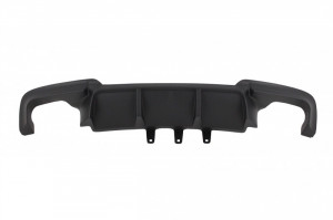 Difuzor de aer cu evacuare dubla Compatibil cu BMW Seria 5 F10 F11 2011-2017 M Design Tobe Ornamente Negru Lucios