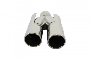Difuzor de aer cu evacuare dubla compatibil cu BMW Seria 5 F10 F11 2011-2017 cu Tobe Ornamente sistemul de evacuare - Img 7