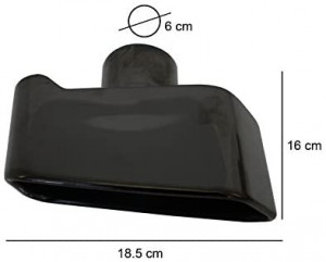 Difuzor de aer cu Evacuare Dubla Negru Lucios si Ornamente Editie Neagra BMW F10 F11 Seria 5 2011-2017 M-Technik 550i Design - Img 6