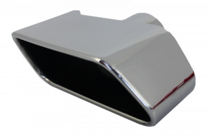 Difuzor de aer cu evacuare dubla si Tobe Ornamente compatibil cu BMW F10 F11 Seria 5 2011-2017 M-Performance Design Negru Lucios - Img 6
