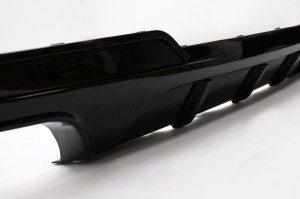 Difuzor de aer cu evacuare dubla stanga compatibil cu BMW Seria 5 F10 F11 2011-2017 M-Performance Design Negru Lucios - Img 4