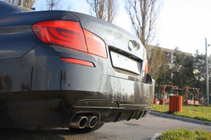 Difuzor de aer cu evacuare dubla stanga compatibil cu BMW Seria 5 F10 F11 2011-2017 M-Performance Design - Img 6