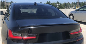 Eleron Portbagaj compatibil cu BMW 3 Series G20 Sedan 2019-> Negru Lucios - Img 5
