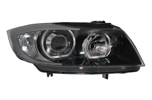 Faruri Angel Eyes compatibil cu BMW Seria 3 E90 Sedan E91 Touring 2005-2011 Negru - Img 3