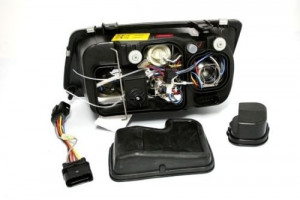 Faruri compatibil cu VW Bora 1998-2005 Angel Eyes Negru - Img 3