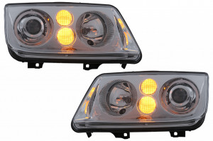 Faruri compatibil cu VW Bora 1998-2005 Crom