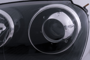 Faruri compatibil cu VW Golf 5 V 2003-2007 Jetta 2005-2010 GTI R32 Design Negru - Img 4