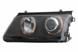 Faruri compatibil cu VW Passat 3B (1996-2000) pozitie angeleyes negru - Img 3