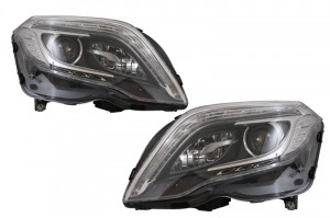 Faruri Facelift LED DRL compatibil cu Mercedes GLK X204 2013-2015