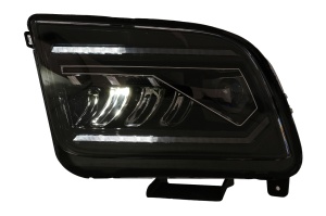 Faruri Full LED compatibil cu Ford Mustang V Pre-Facelift 2005-2009 Negru cu Semnal Dinamic Secvential - Img 3