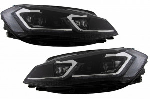 Faruri LED compatibil cu VW Golf 7.5 VII Facelift 2017-> cu Semnal Dinamic