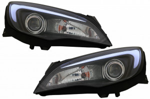 Faruri LED DRL compatibil cu Opel Astra J 2010-2015 Negru