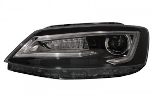 Faruri LED DRL compatibil cu VW Jetta Mk6 VI Non GLI 2011-2017 Semnal Dinamic Secvential Demon Bi-Xenon Design - Img 3