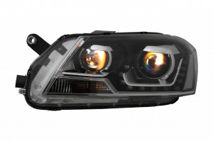 Faruri LED DRL compatibil cu VW Passat 3C B7 2010-2014 Negre - Img 4