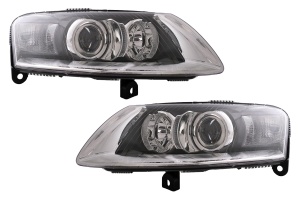 Faruri Xenon compatibil cu Audi A6 C6 2004-2008 Fara AFS Chrome