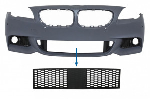 Grila central inferioara compatibila cu BMW Seria 5 F10 F11 M-Tech (2009-2017) cu distronic - Img 7