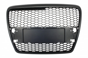 Grila Centrala compatibil cu AUDI A6 4F C6 2004-2007 RS Design Negru Mat - Img 3